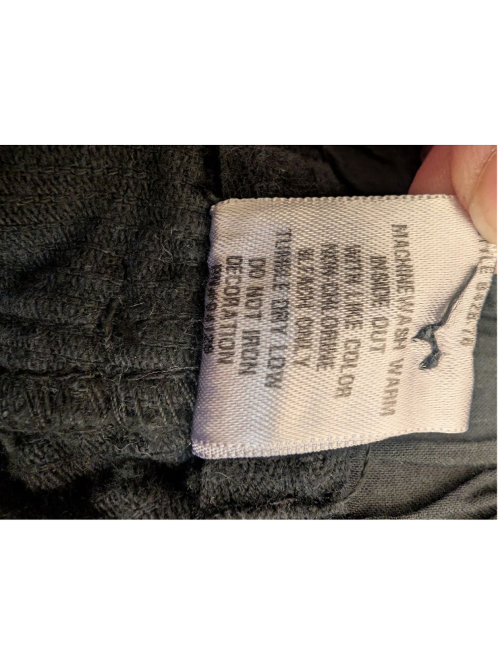 CP Shades Polly Wide Wale Corduroy Pant Black Size S Wide Leg High Waisted - Picture 5 of 9